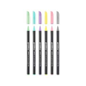 Edding 1200 Colour Pen Fine Pastell Set mit 6 Stiften, Pastellfarben, feine Spitze, wasserbasiert, ideal zum Schreiben, Zeichnen und Basteln - Stifte & Bleistifte