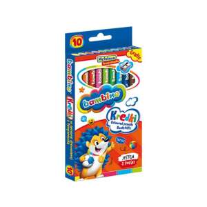 Bambino Kredki 10er Pack farbige Stifte mit Spitzer, mit einem Igel-Charakter - Stifte & Bleistifte