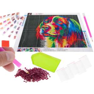 Gyémántszemes kirakó készlet 5D - Kutya