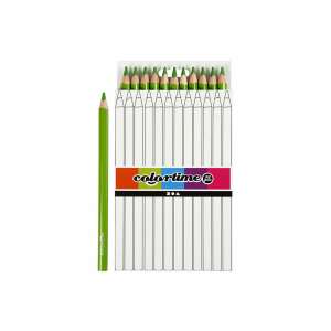 Colortime 12er Pack hellgrüne Jumbo-Dreiecksstifte - Farbstifte
