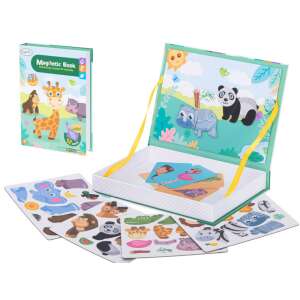 Color Day Magnetbuch Tierpuzzle Set, geöffnet mit Magnetteilen und Anleitungskarten - Baby-Puzzle