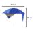 Ikonka beach umbrella tent #blue 55389052