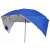 Ikonka blue beach umbrella tent with side flaps