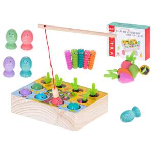 Montessori wooden fish fishing magnetic toy