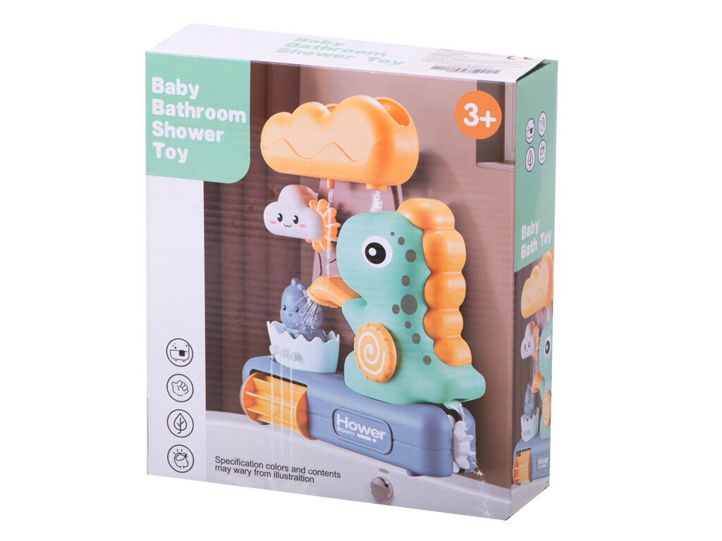 Fürdőjáték zuhanyzó dinoszaurusz orsóval