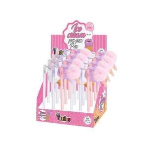 Eiscreme-Stift mit Pompon, rosa, Displaybox, Marke littles - Schreibwaren & Schreibmaterial
