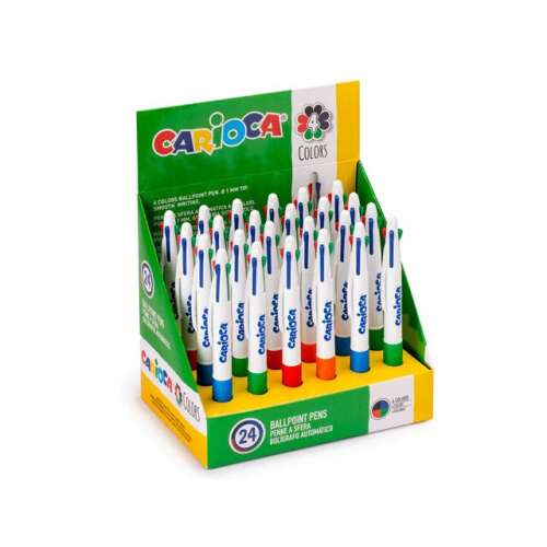 Carioca 4 színű golyóstoll, 24 darabos csomag