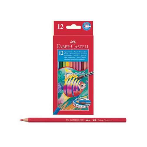 Faber-Castell Aquarell vízfesték ceruza készlet 12 szín + ecset