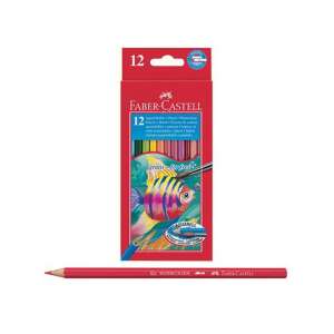 Faber-Castell Aquarell Vodene bojice set od 12 boja s kistom - Drvena bojica