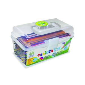 Set de 120 creioane colorate Carioca Tita într-o cutie de plastic transparentă - Creioane colorate