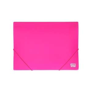 Neon rózsaszín A4-es mappa gumis zárózással, Lifttop Office márka - Irattartó mappa