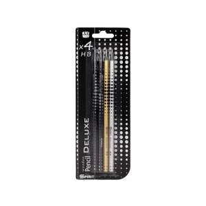 Spirit: Deluxe Graphitstifte aus schwarzem Holz 4er Set 85004651 - Graphitstifte