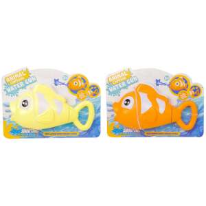 Gelber und orangefarbener Clownfisch Wasserpistole, Tier Cartoon Wasserpistole, Schießen Ultra Long Range, 18 cm, 2er Pack - Pools und Strandspielzeug