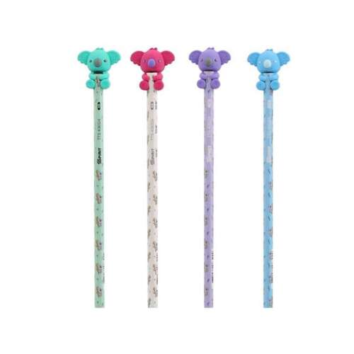 Geist: HB-Graphitstift mit Koala-Radiergummi in verschiedenen Farben 84737930