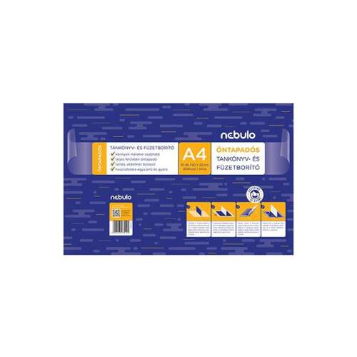 Nebulo A4 transparente selbstklebende Notizbuch- und Lehrbuchhüllen, 10er Pack