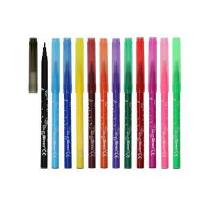 Spirit 12 színű vékony hegyű filctollak, moshatóak, tökéletesek gyerekeknek - Filctoll