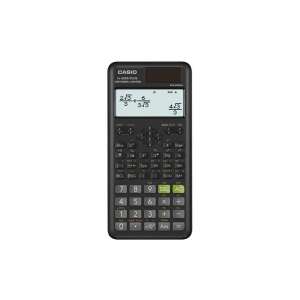 Calculator științific Casio FX-85ES Plus 2, negru, cu afișaj care arată o ecuație matematică - Casio Calculatoare de birou