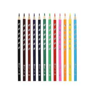 Spirit Creioane colorate triunghiulare premium, 12 culori, set de 12 creioane colorate - Creioane colorate