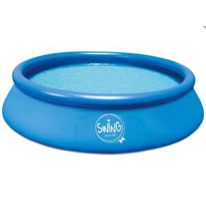 Piscină gonflabilă Swing Pools, 4,57 metri diametru, albastră, rotundă, deasupra solului - Pișcine cu pereți moi
