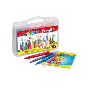 Set de călătorie Carioca cu 30 markere și o carte de colorat - Instrumente de desen