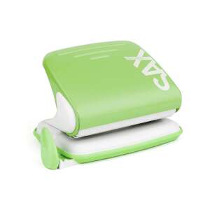 Gauritor Sax Design verde deschis, capacitate 20 foi, pas de gaură 80 mm, diametru gaură 5,5 mm - Perforatori de hârtii