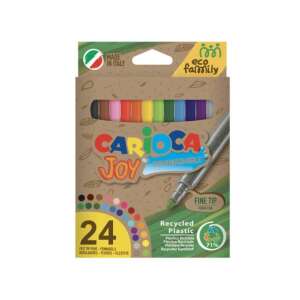 Carioca Joy Eco Family 24 színű mosható finom hegyű filctoll szett, újrahasznosított műanyagból - Rajzeszköz