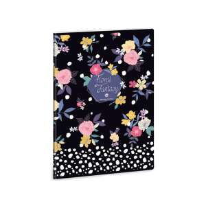 Caiet A4 Floral Fantasy cu model floral - Ars Una
