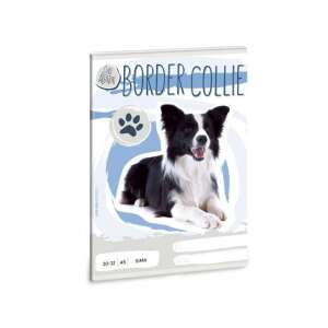 Caiet Cuki Allatok Border Collie, format A5, pagini netede - Ars Una