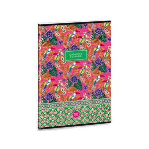 Caiet Catalina Estrada cu tucani tropicali, format A4, hârtie cu pătrate - Ars Una