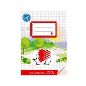 Süni Sulikész A5 grid notebook, 27-32 pages, hedgehog design - Notebook