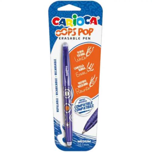 Carioca OOPS POP Radírozható Golyóstoll - Kék - 0.7 mm 164448878 - Toll