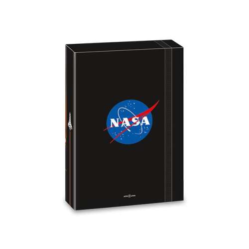 Ars Una NASA A4 Notizbuchbox, schwarz mit NASA Logo