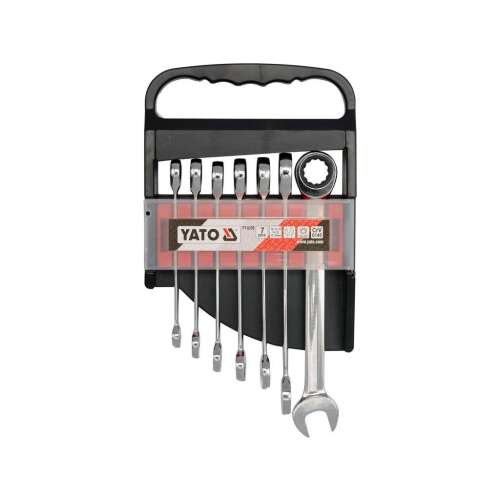 YATO 7 piece combination wrench set, 10-19 mm, CrV