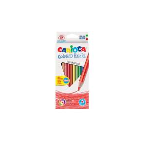 Carioca Dreieck-Farbstifte, 12er Pack mit Spitzer - Farbstifte