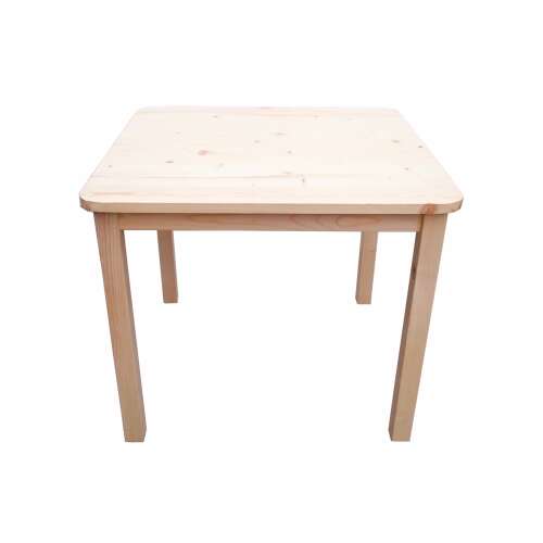 Gyerek asztal, fenyőfa, 52x62,5x62,5cm