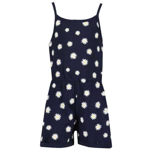 Blue Seven Sommer-Playsuit für Mädchen mit Blumenmuster, marineblau, 3 Jahre (98 cm)