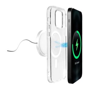 Puro Lite MagSafe przezroczyste etui do iPhone 14 Plus ładujące się bezprzewodowo - Puro Kontakty telefoniczne