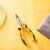 Deli Tools EDL2106 long nose pliers on yellow background
