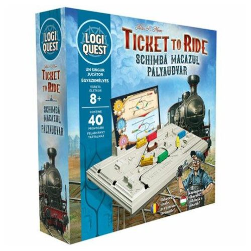 LogiQuest Ticket to Ride Pályaudvar társasjáték 8 éves kortól