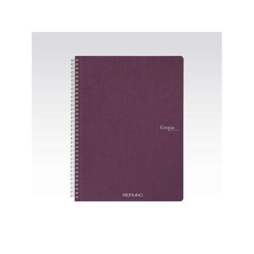 Fabriano Ecoqua A4 spirálfüzet, 70 lapos, lila, vonalas - Fabriano