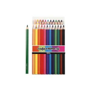 Colortime 12er Jumbo-Farbstifte-Set, 12 verschiedene Farben, dreieckige Form, gute Deckkraft, leuchtende Farben, für Kinder, zum Zeichnen, Malen, Basteln - Farbstifte
