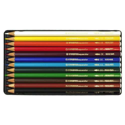 Stabilo Aquacolor Metallbox, 12St. 85005876