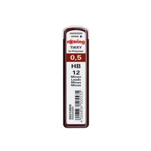 Rotring Tikky 0,5 mm HB Bleistiftminen, 12 Stück - Schreibwaren-Zubehör