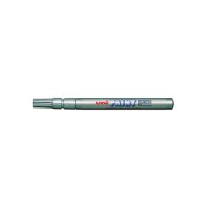 Uni Paint Marker, argintiu, 0,8-1,2 mm, scrie pe orice - Markere