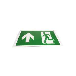 Emergency exit sign with up arrow, running man and door symbol - Lamp & Lighting
