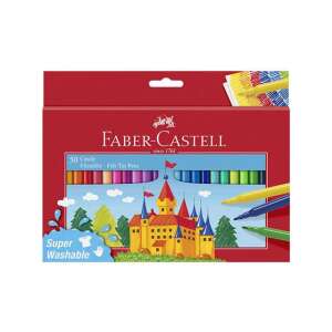 Faber-Castell Castle filctoll szett, 50 szín, szuper mosható - Filctoll