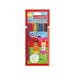 Stabilo Color 12er Pack Farbstifte, 12 verschiedene Farben, für Kinder, Malen, Zeichnen, Bastelbedarf - Farbstifte