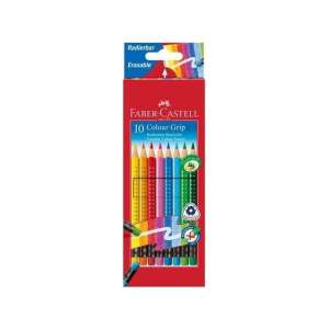 Creioane colorate Faber-Castell 10 Colour Grip ștergătoare - Papetărie