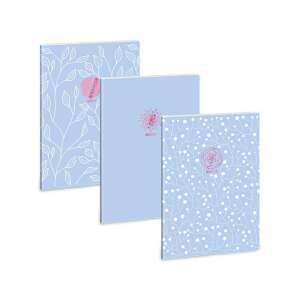 Ars Una: Soft Touch Skyblue Spring caiet cu linii extra cu capse A/4 84858018 - Ars Una