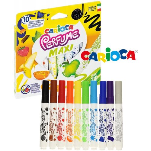 Carioca Perfume Maxi illatos filctoll készlet, 10 különböző szín